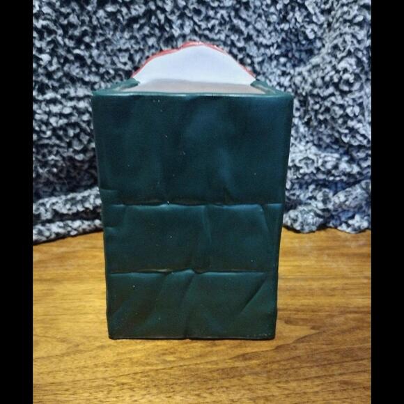 Vintage Santa Ceramic Luminary w/ Eyes & Mouth Cut Outs Holiday Christmas Decor - Picture 3 of 8